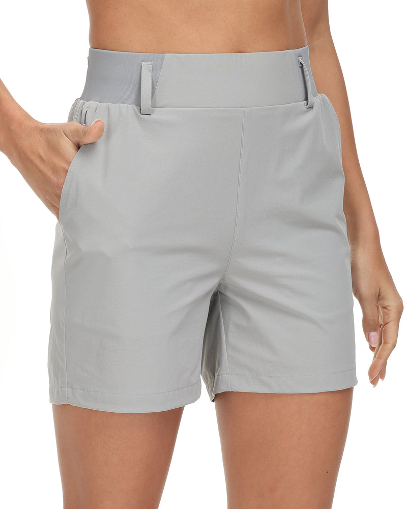 VAYAGER Women's Hiking Cargo Shorts Casual Soft High Waisted Quick Dry –  Vayager Sports
