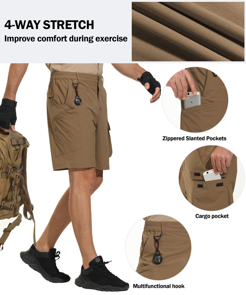Mens Shorts Men's Hiking Cargo Shorts Quick Dry Golf Outdoor Work