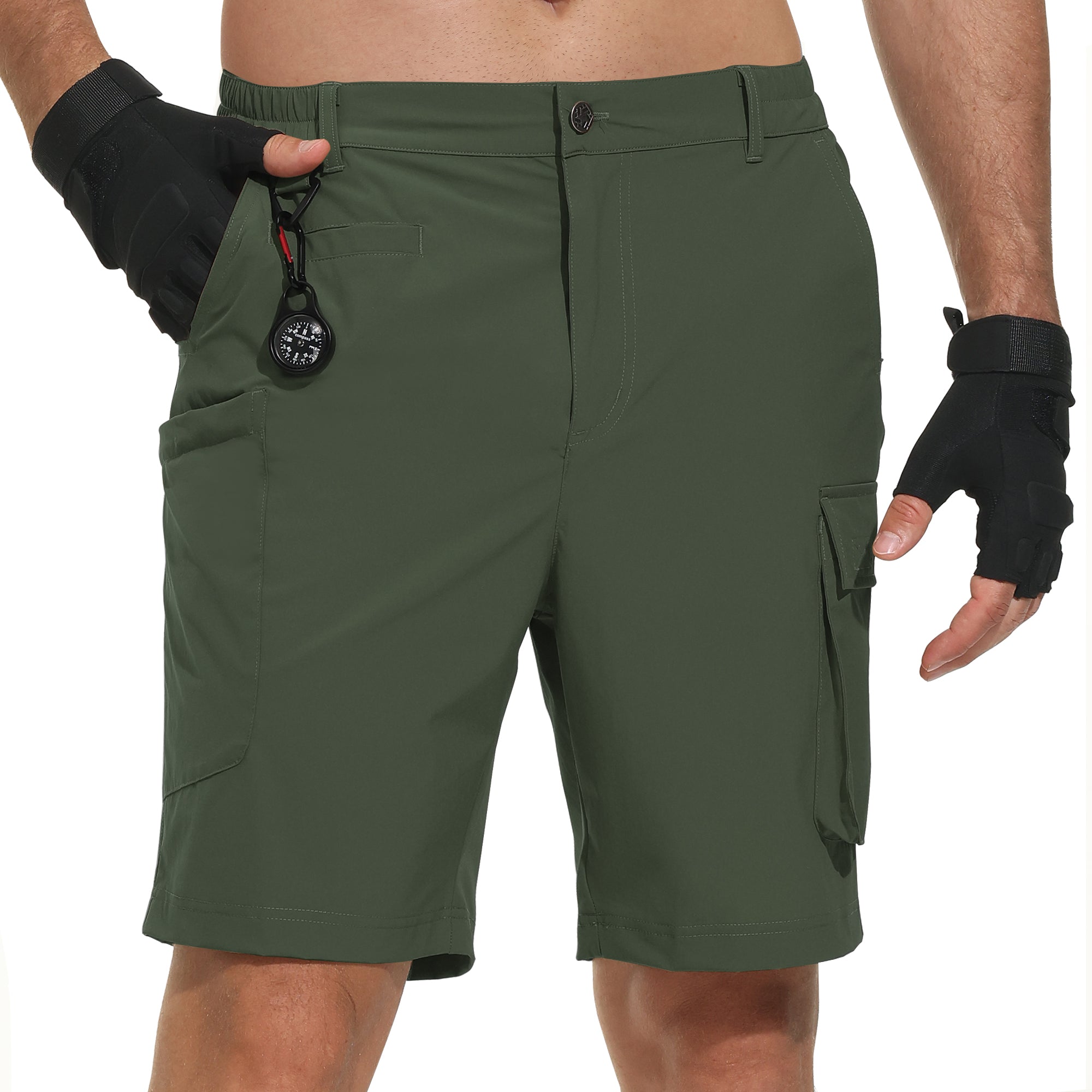 VAYAGER Men's Swim Trunks with Compression Liner - 5 Inch Quick